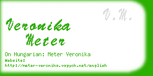 veronika meter business card